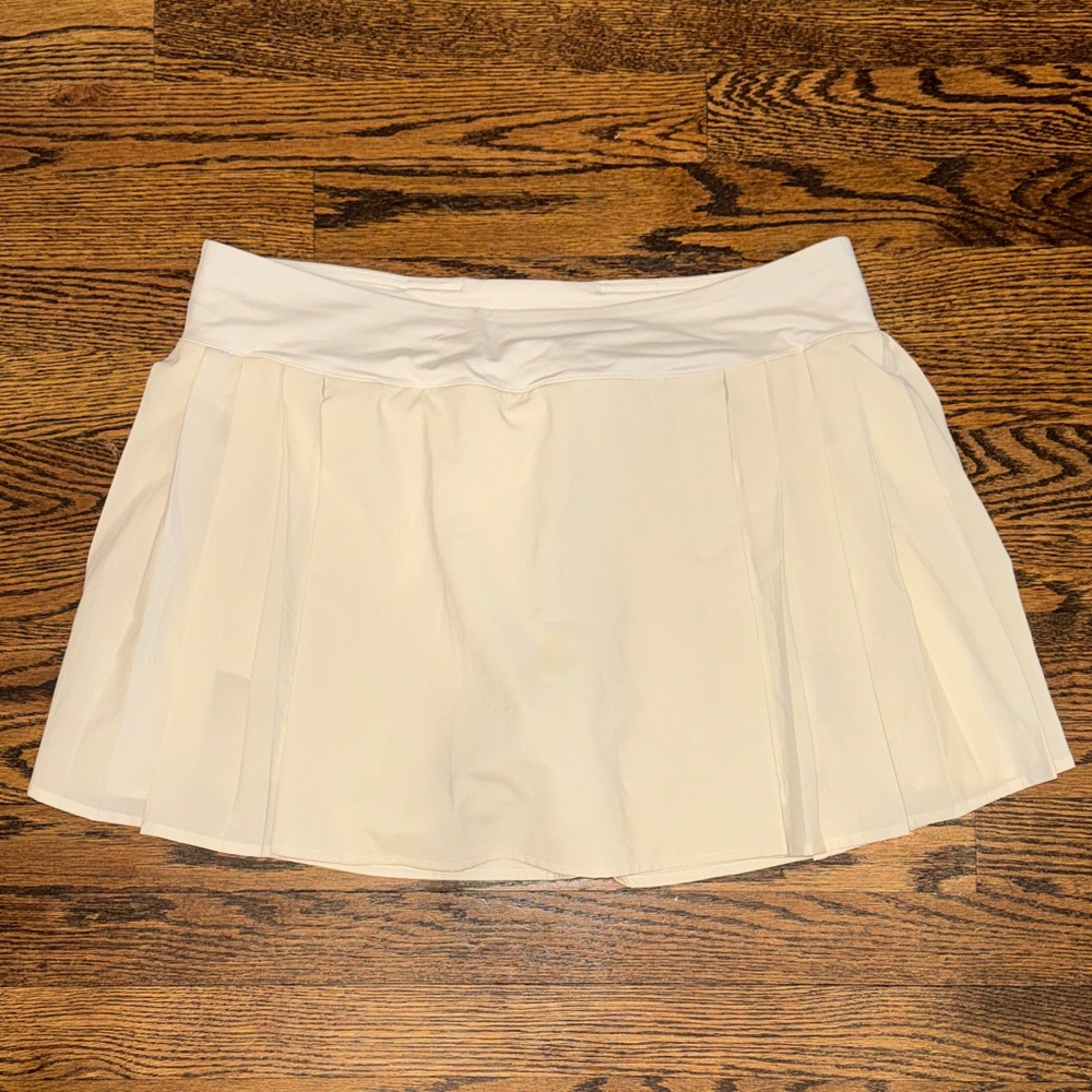 Lululemon Side-Pleat HR Tennis Skirt White Women's 10